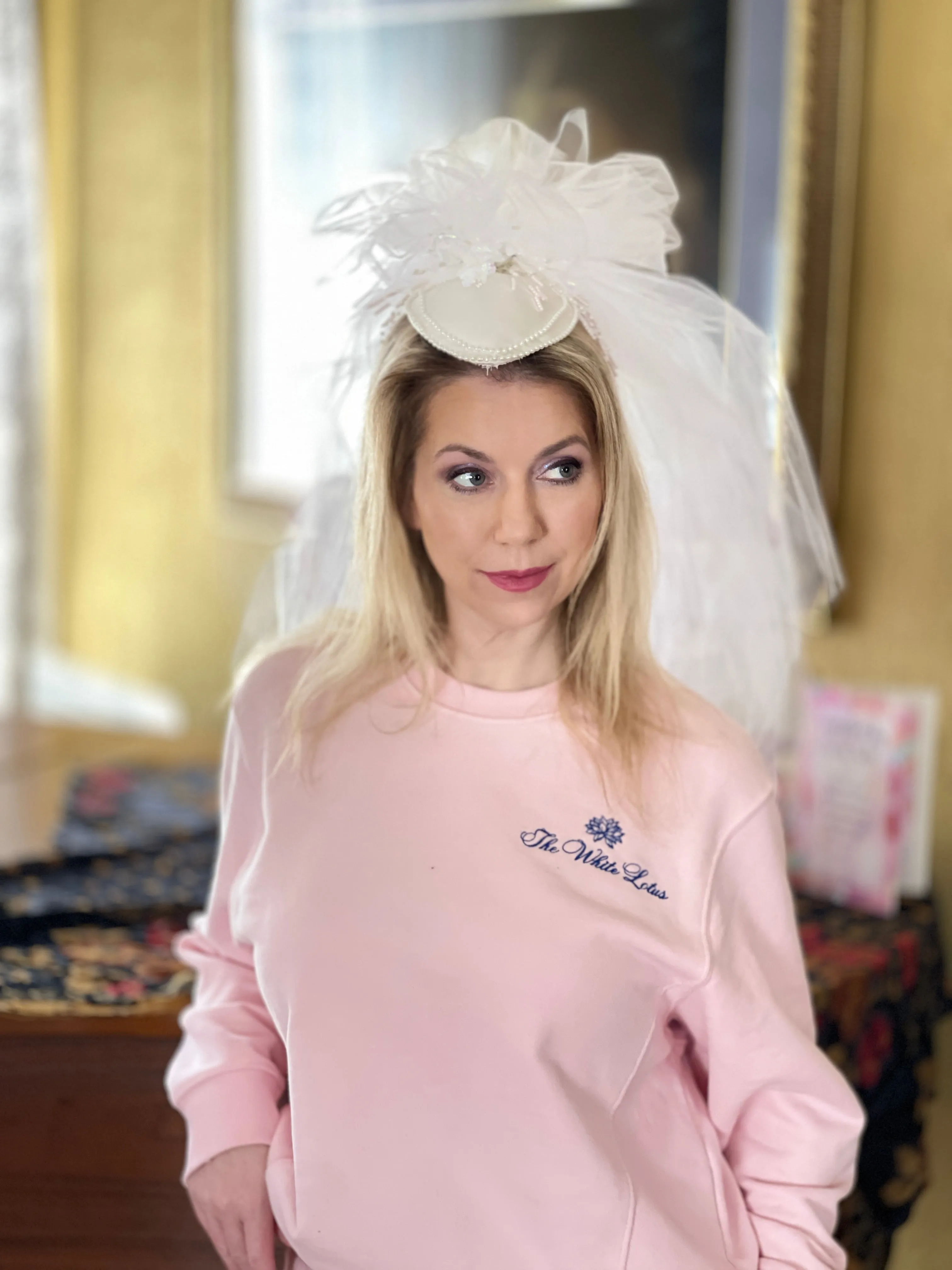 Vintage 80's wedding veil