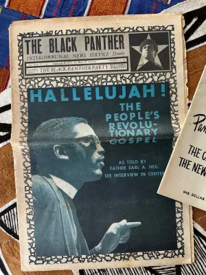 Vintage Assorted Black Panther Party Ephemera (Please Select)