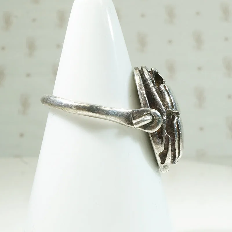 Vintage Egyptian Revival Scarab Swivel Ring