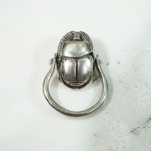 Vintage Egyptian Revival Scarab Swivel Ring
