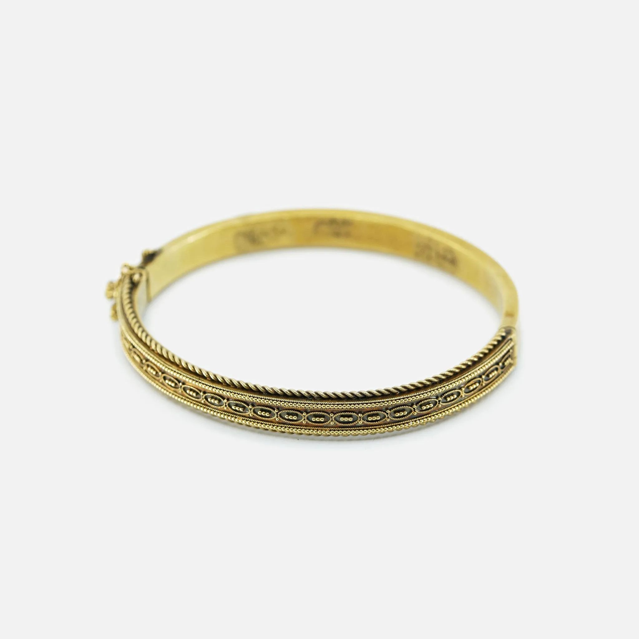 Vintage Etruscan Revival Bangle