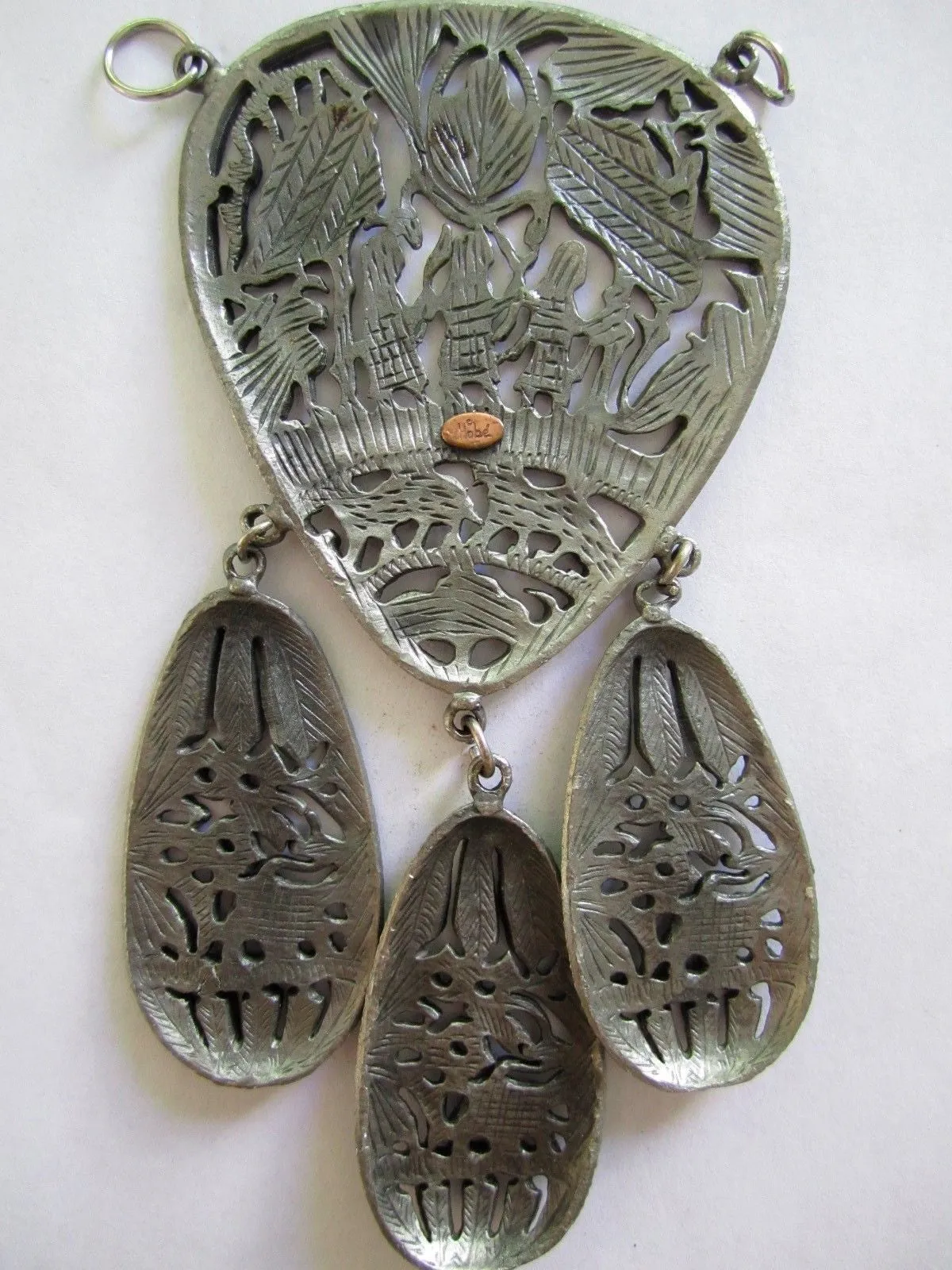 Vintage Pendant, Signed HOBE Egyptian Revival