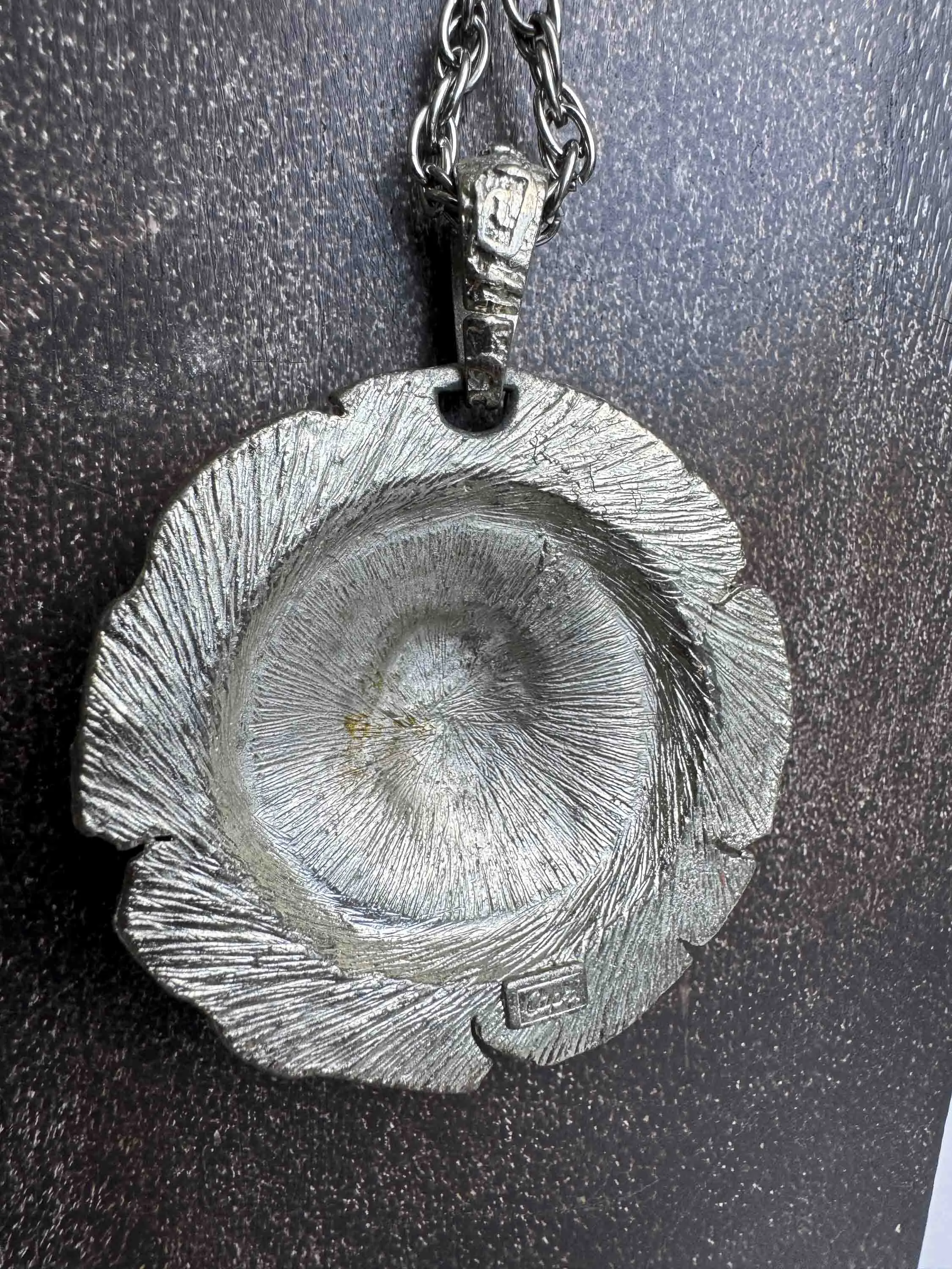 Vintage Silver Medallion Necklace – Timeless Greek Revival