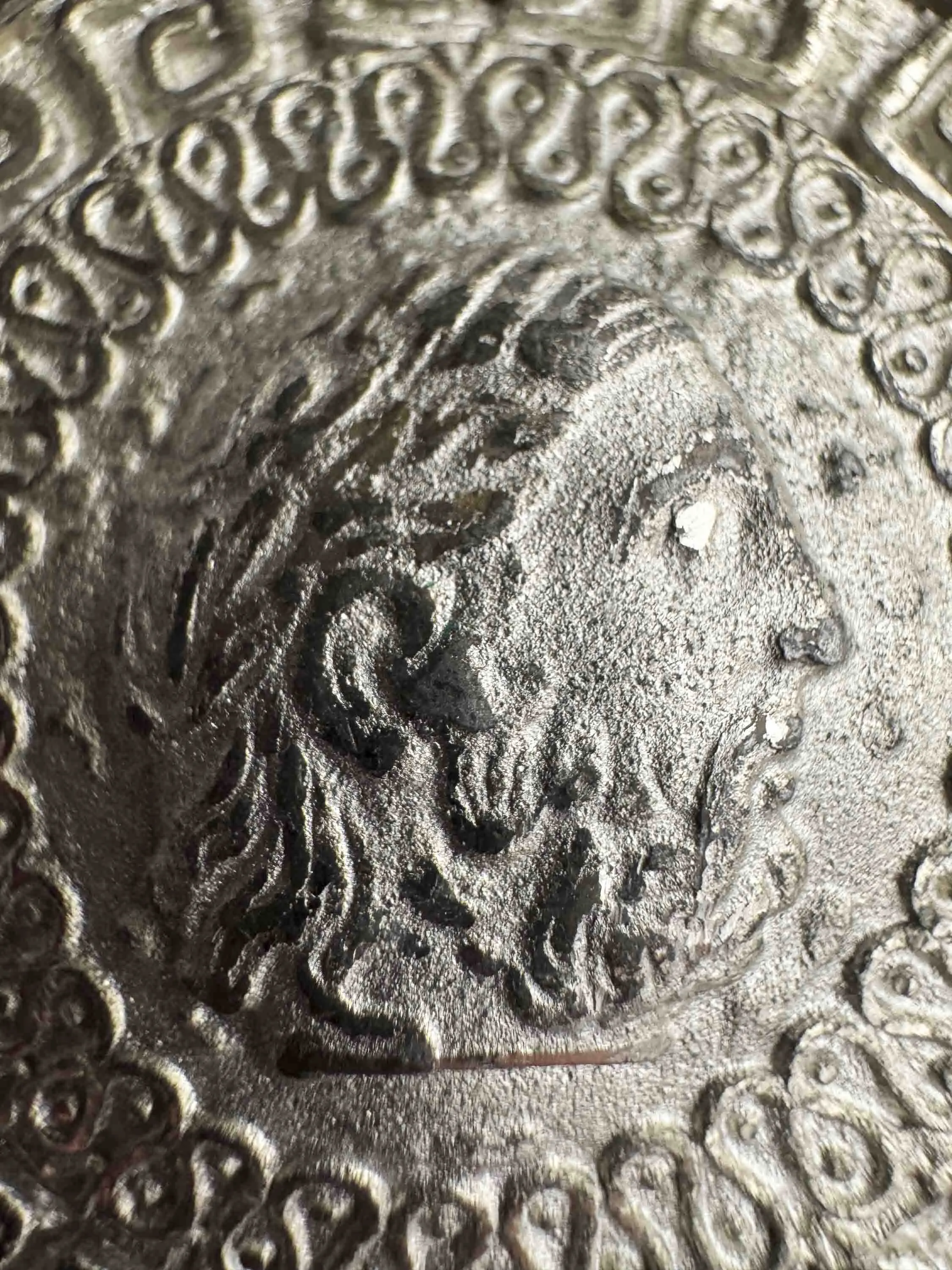 Vintage Silver Medallion Necklace – Timeless Greek Revival