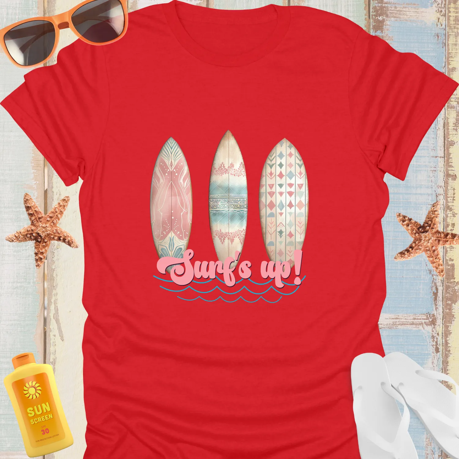 Vintage Surfboards T-Shirt Retro Beach Vibe Tee