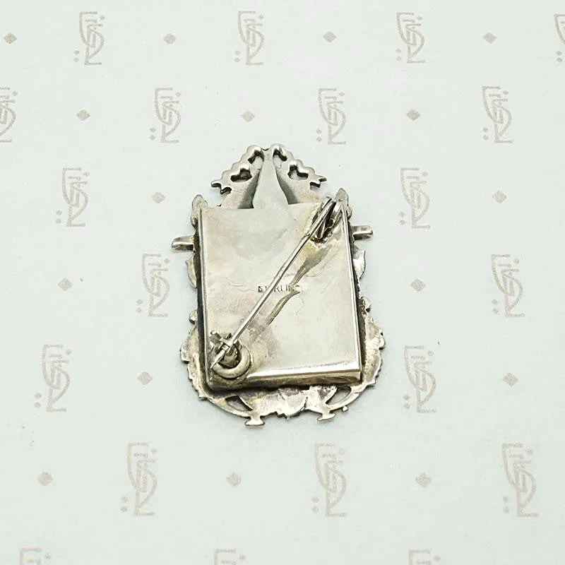 Vintage Victorian Revival Picture Frame Brooch
