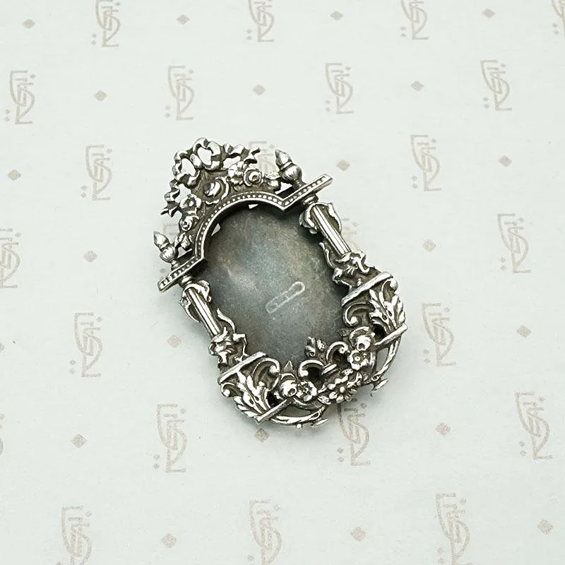 Vintage Victorian Revival Picture Frame Brooch