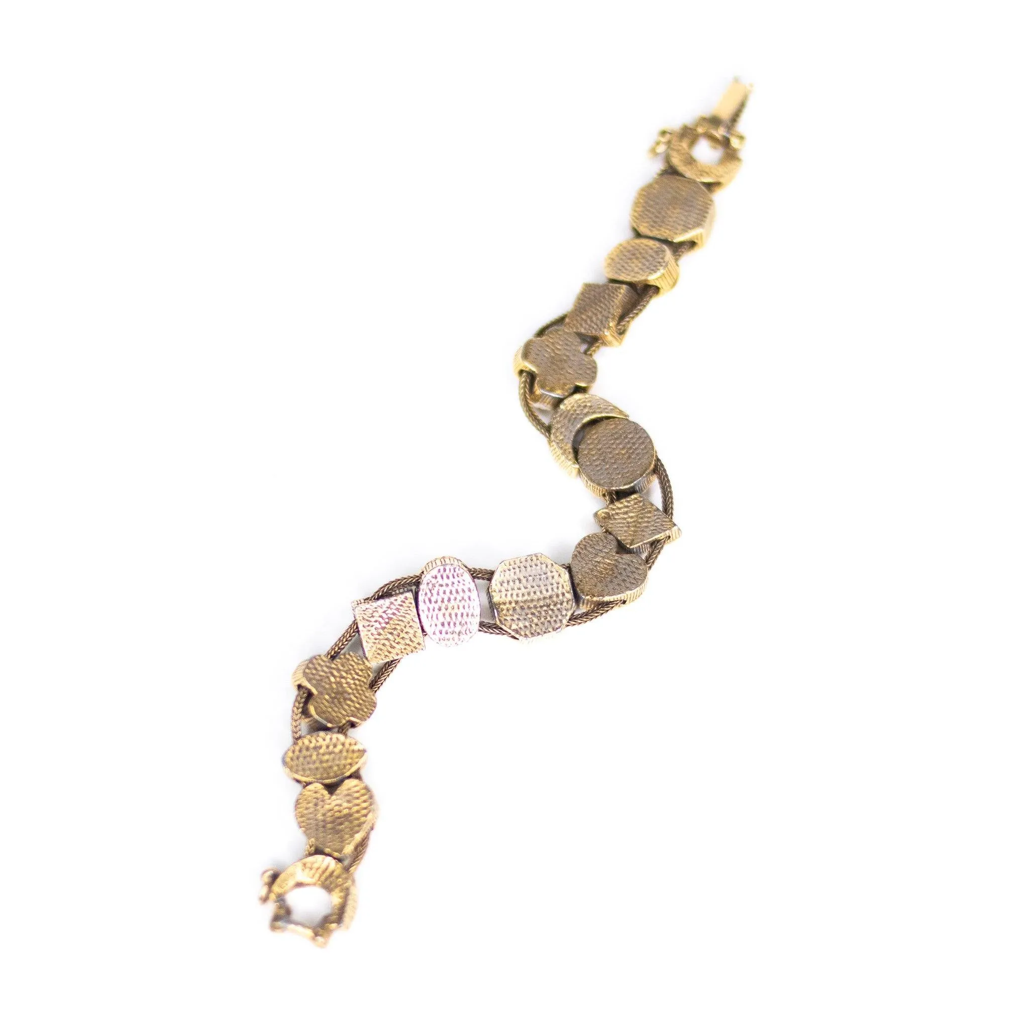 Vintage Victorian Revival Slide Charm Bracelet