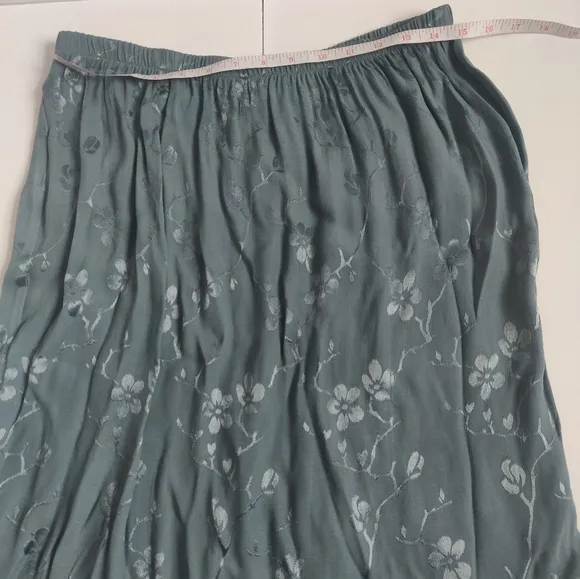 Vintage Violet Kay Floral fairy mermaid trumpet silk-blend lace Maxi Skirt_PXL