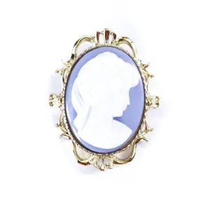 Vintage Wedgewood Style Cameo Brooch