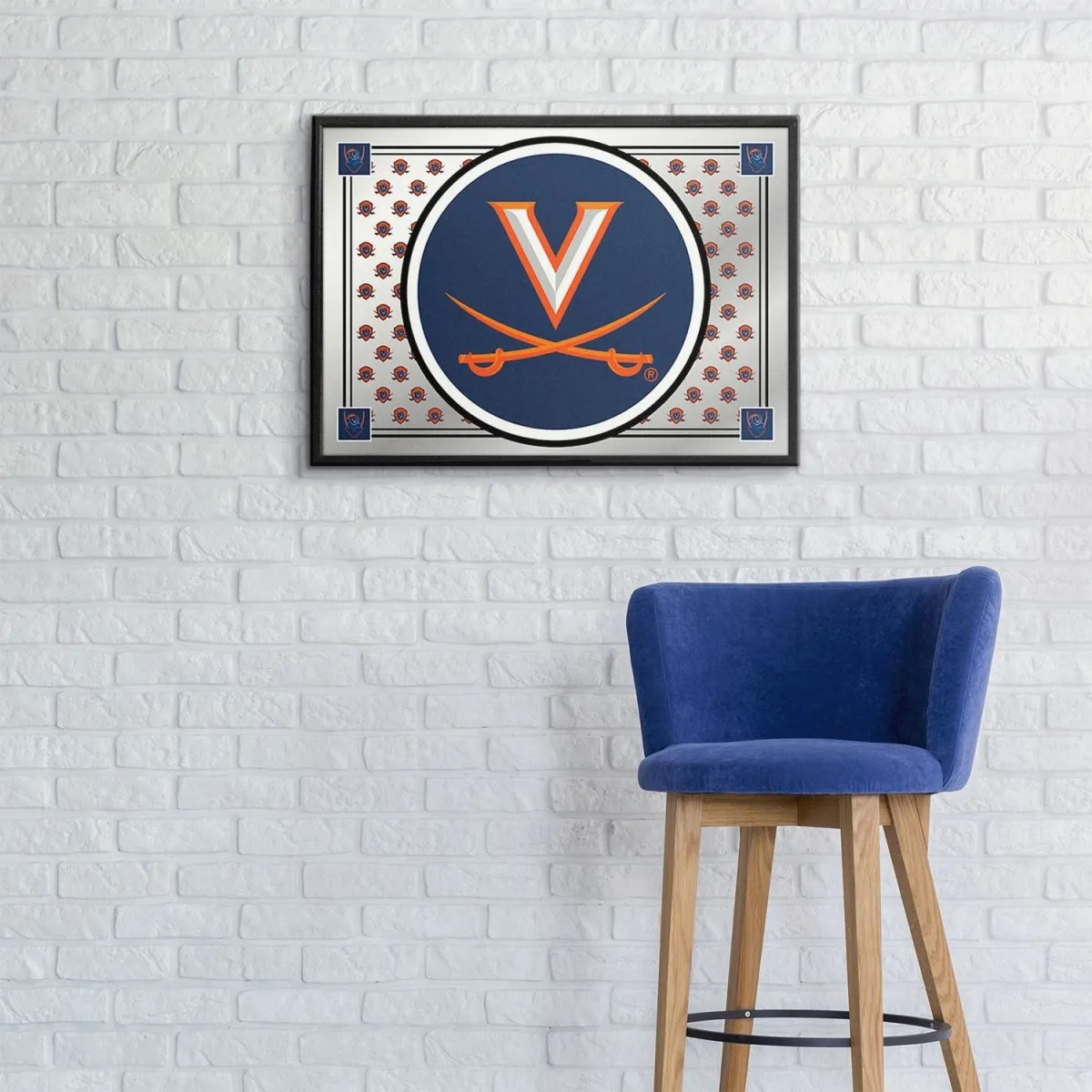 Virginia Cavaliers: Team Spirit - Framed Mirrored Wall Sign