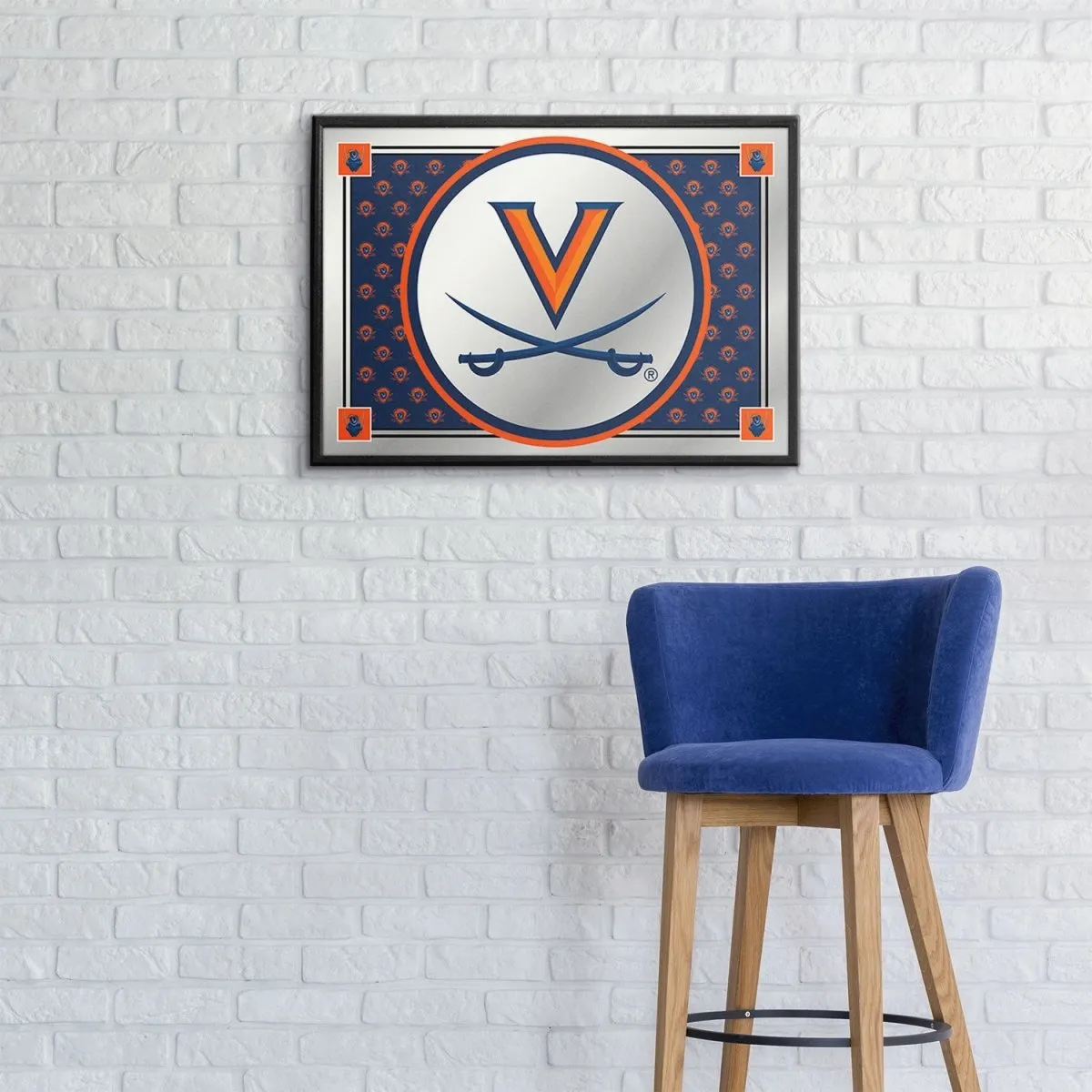 Virginia Cavaliers: Team Spirit - Framed Mirrored Wall Sign