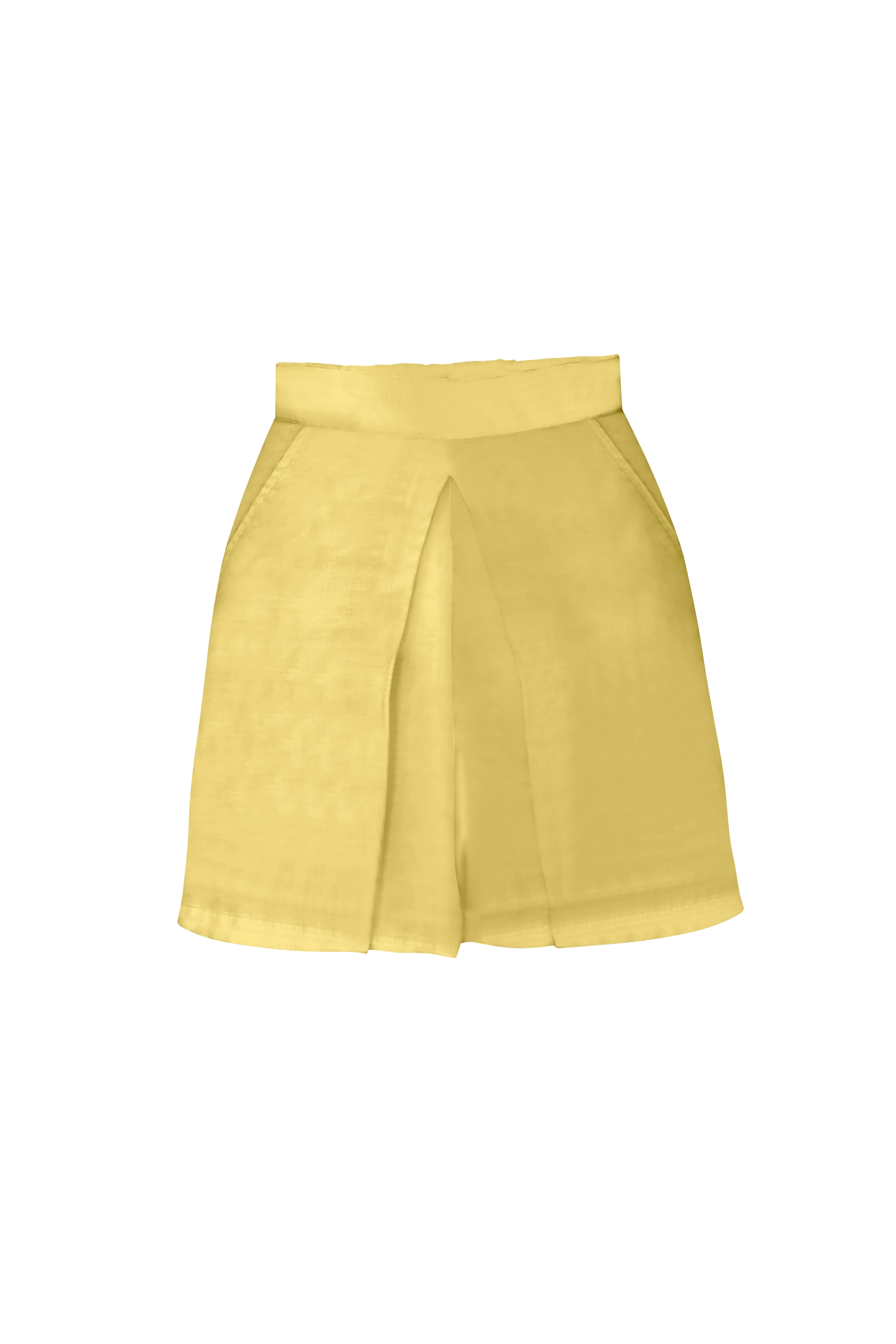 Viscose Linen Pleated Skort