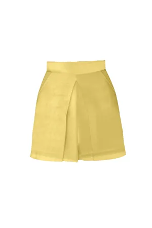 Viscose Linen Pleated Skort