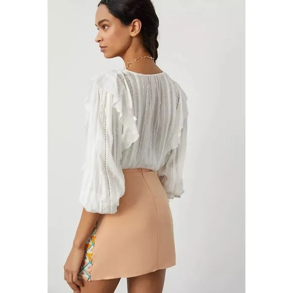 Walter Baker | Carrie Vera Cruz Hand Beaded Pastel Skirt | NWT