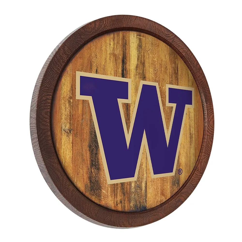 Washington Huskies: Faux Barrel Wall Sign