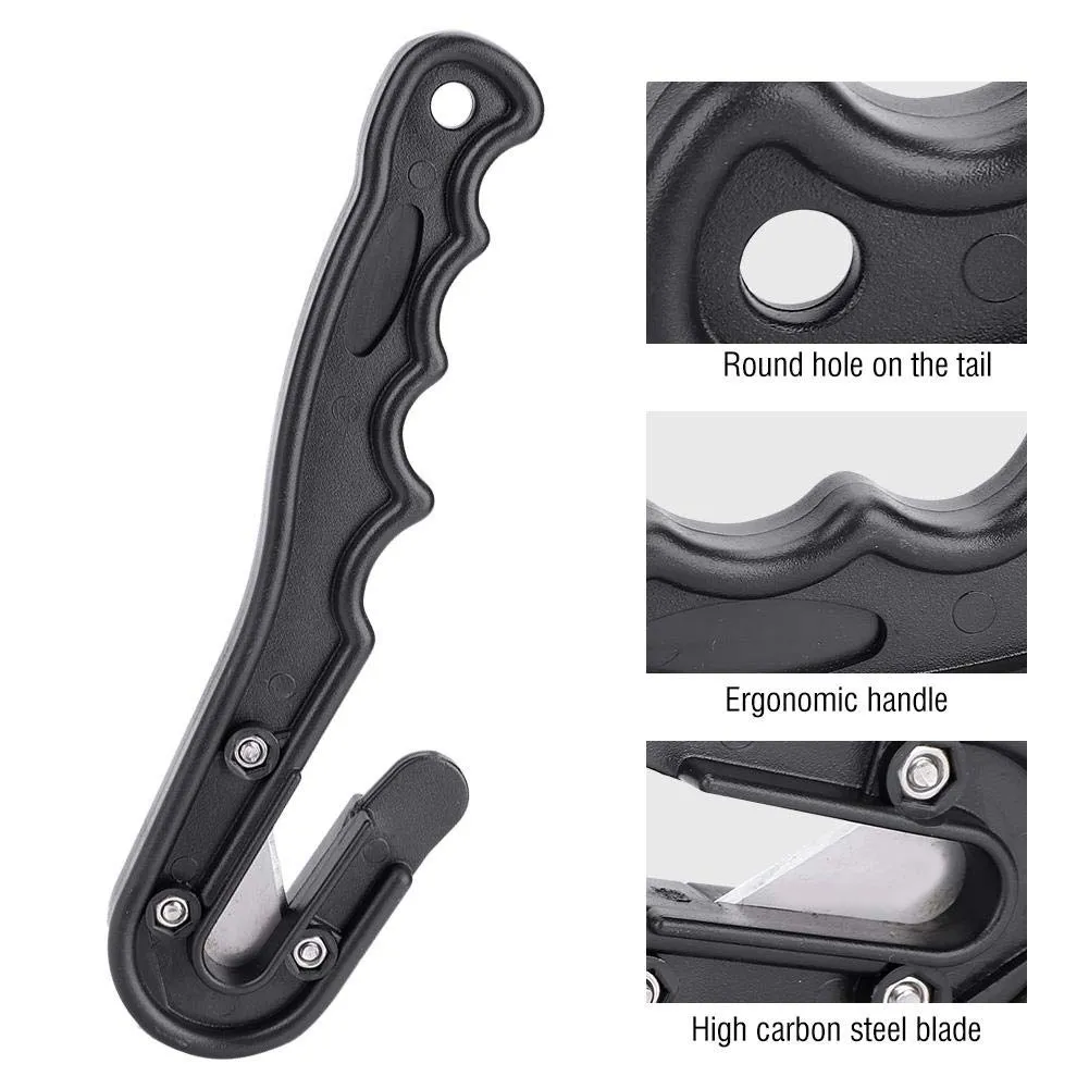 Wbestexercises Ligature Knife,Ligature Knife,PP & High Safety Rescue Cutter,PP & High Safety Rescue Fishing Net Line Cutter Scuba Diving Accessory