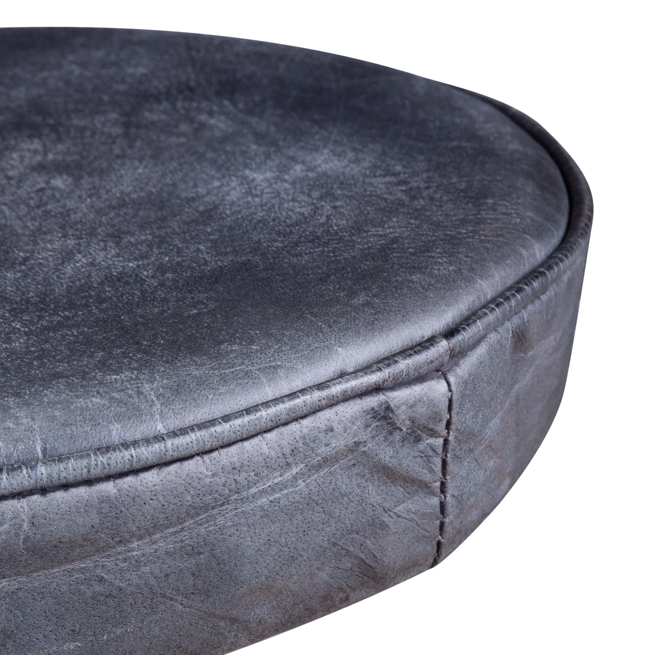 Wellington Adjusting Stool Ebony Leather