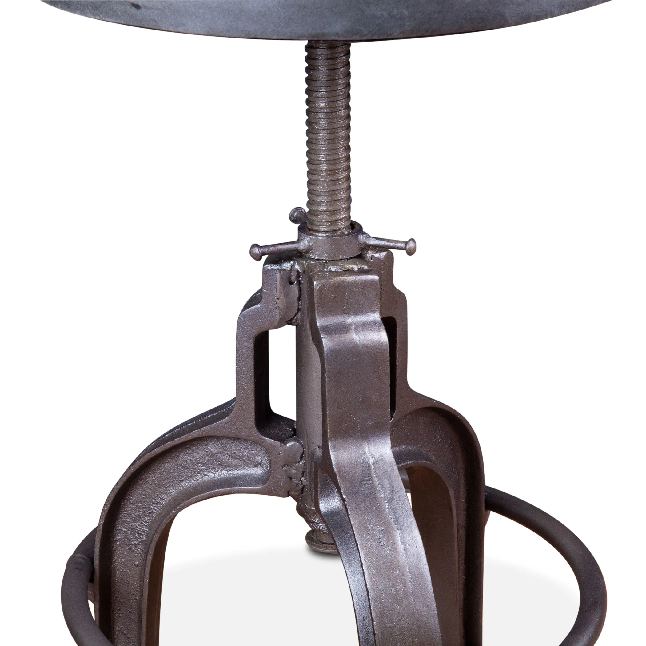 Wellington Adjusting Stool Ebony Leather