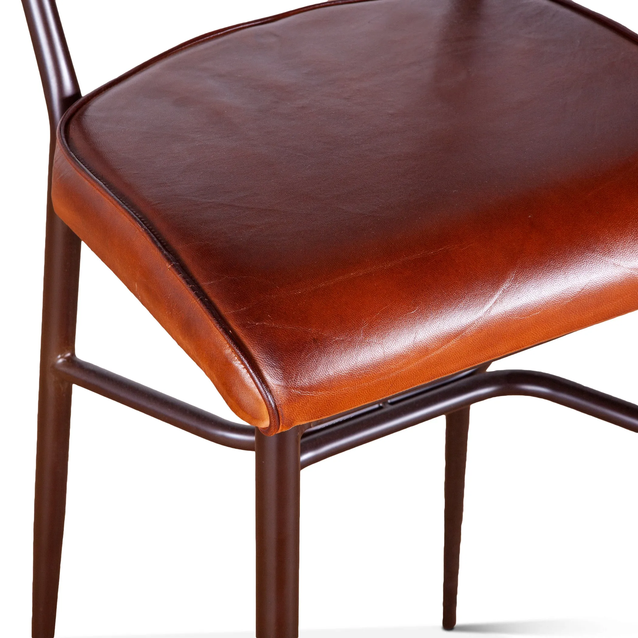 Wellington High Back Leather Bar Chair