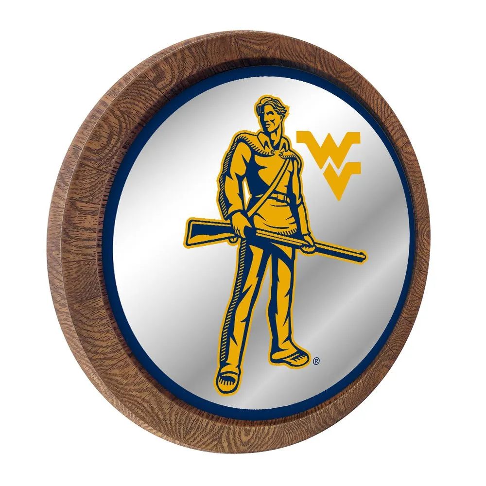 West Virginia Mountaineers: Mascot - Mirrored Barrel Top Mirrored Wall Sign