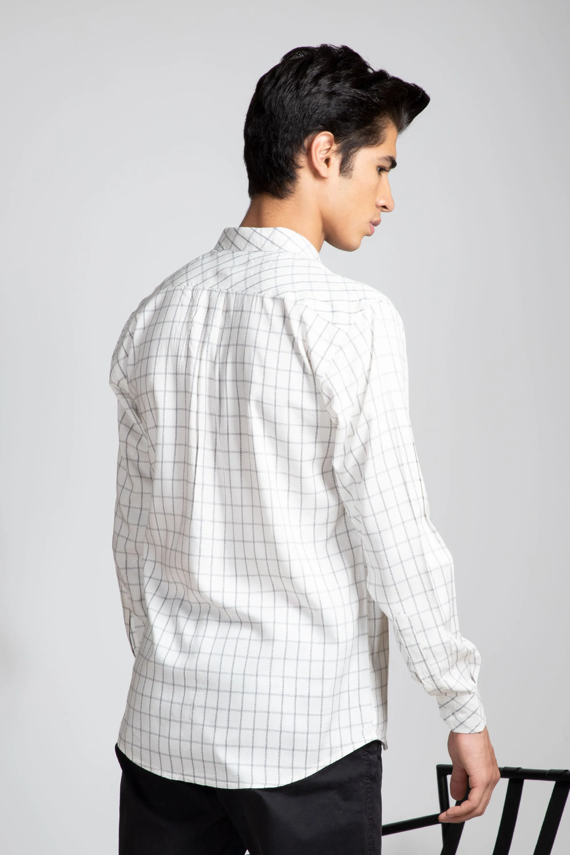 White Check Shirt