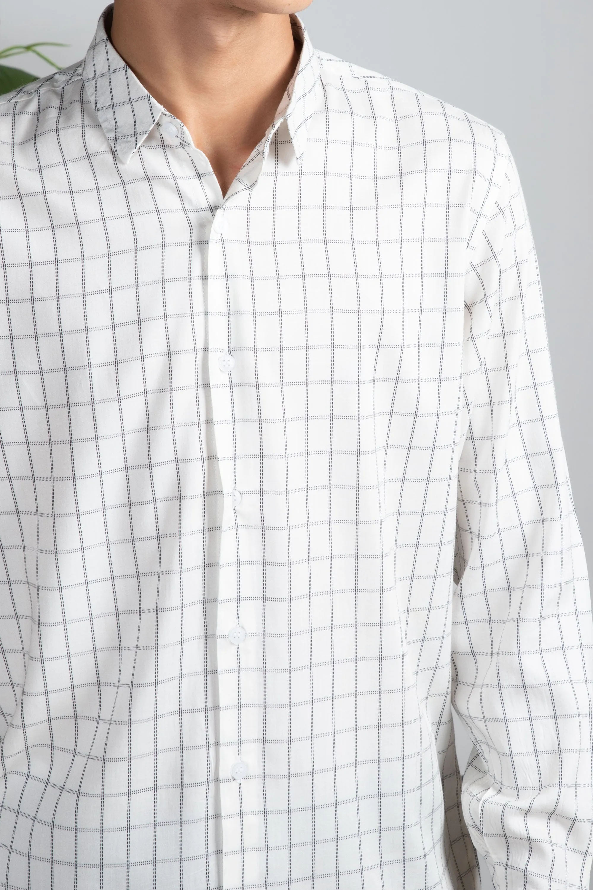 White Check Shirt