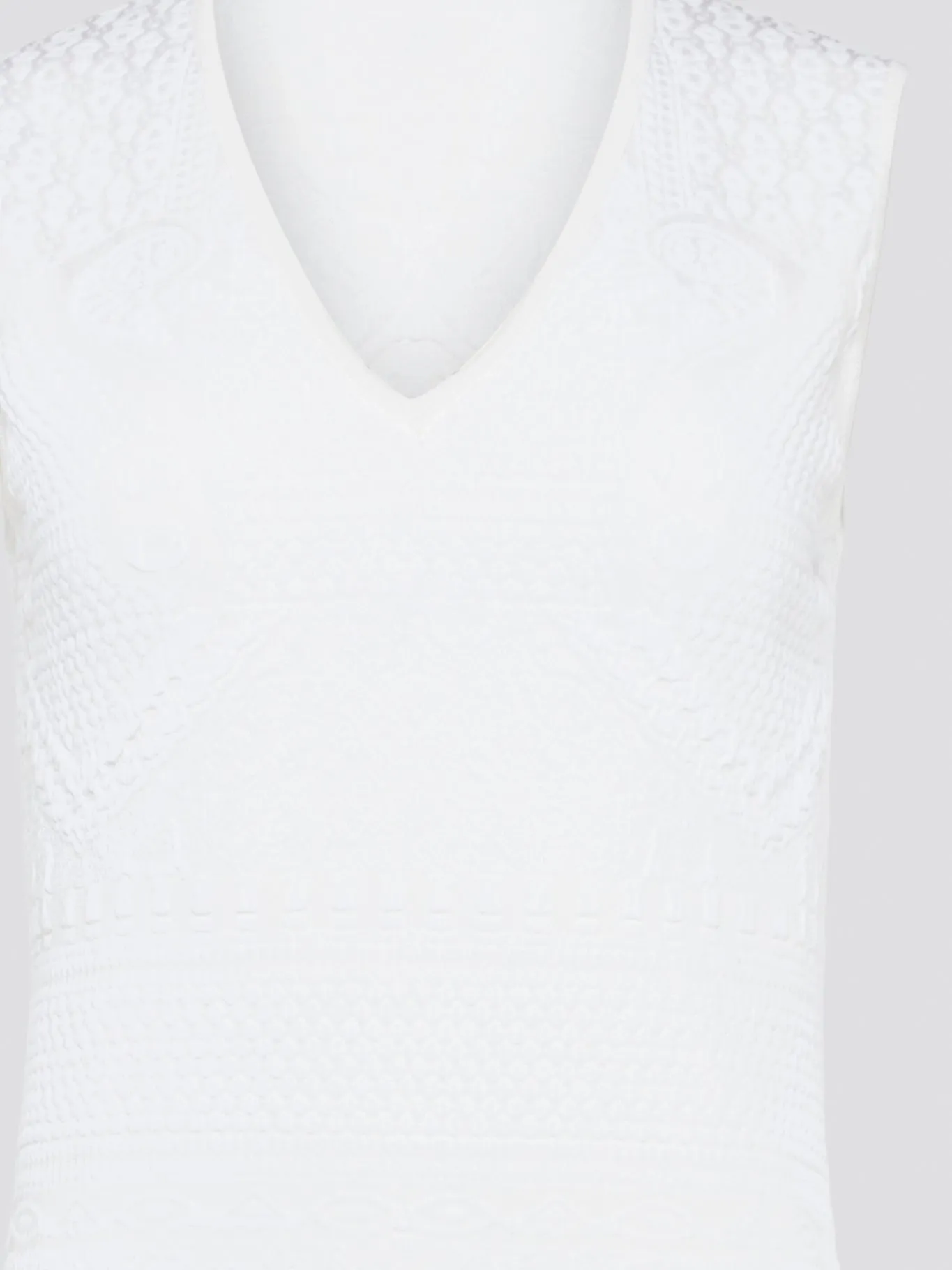 White Sleeveless Mini Dress