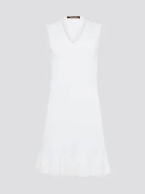 White Sleeveless Mini Dress