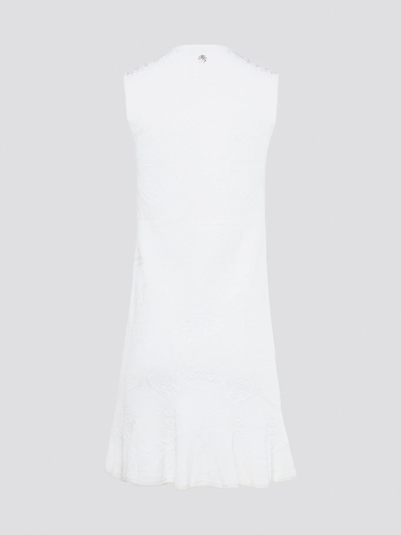 White Sleeveless Mini Dress