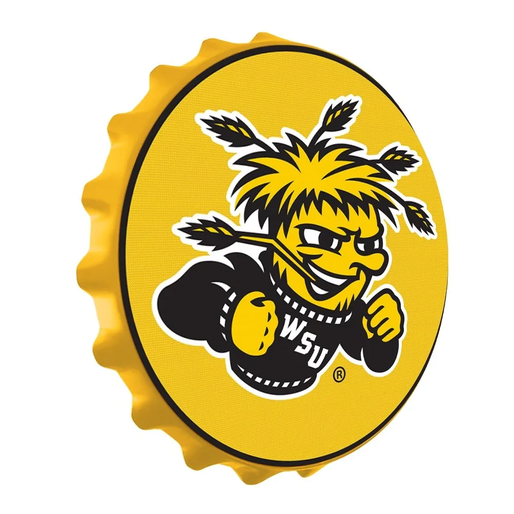 Wichita State Shockers: WuShock - Bottle Cap Wall Sign