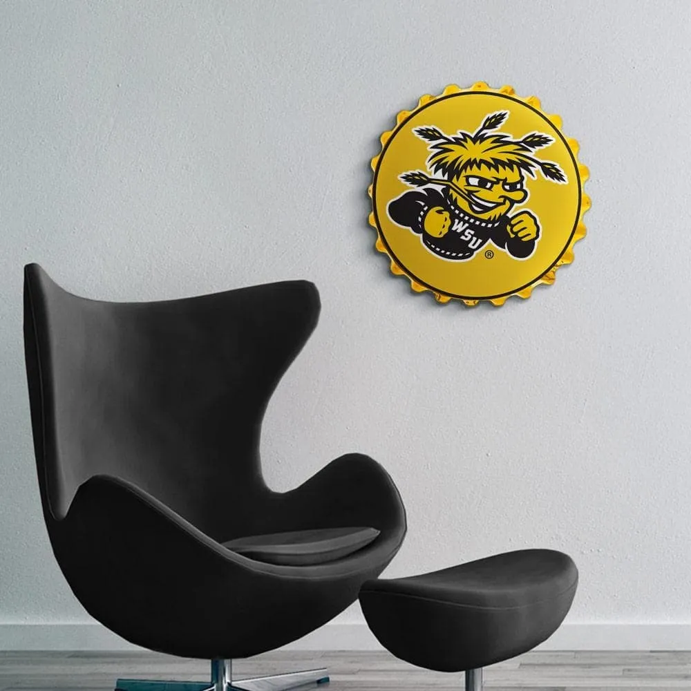 Wichita State Shockers: WuShock - Bottle Cap Wall Sign