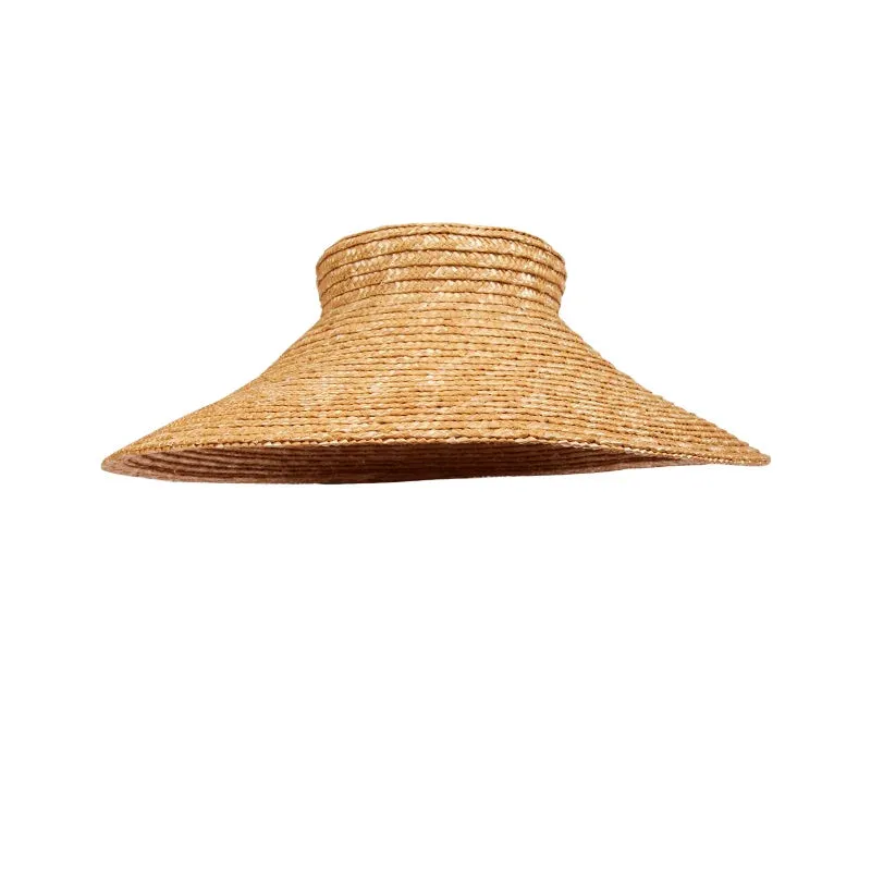 Wide-Brim Straw Sun Hat