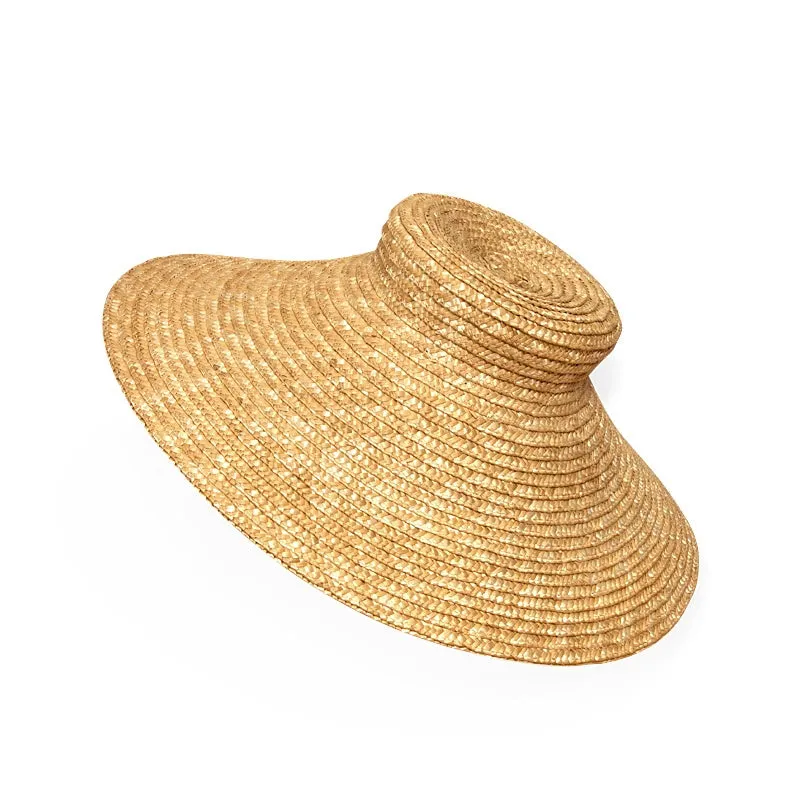 Wide-Brim Straw Sun Hat