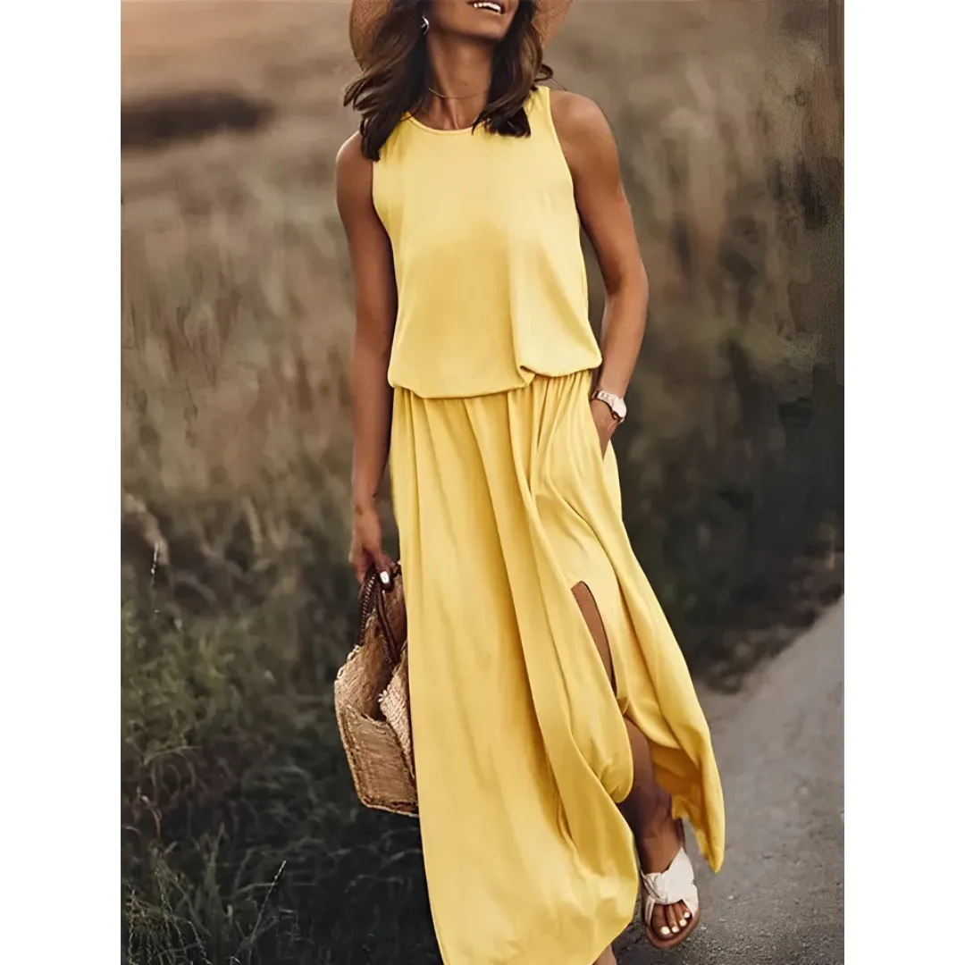 Women's Summer Vintage Beach Dress | Maxi