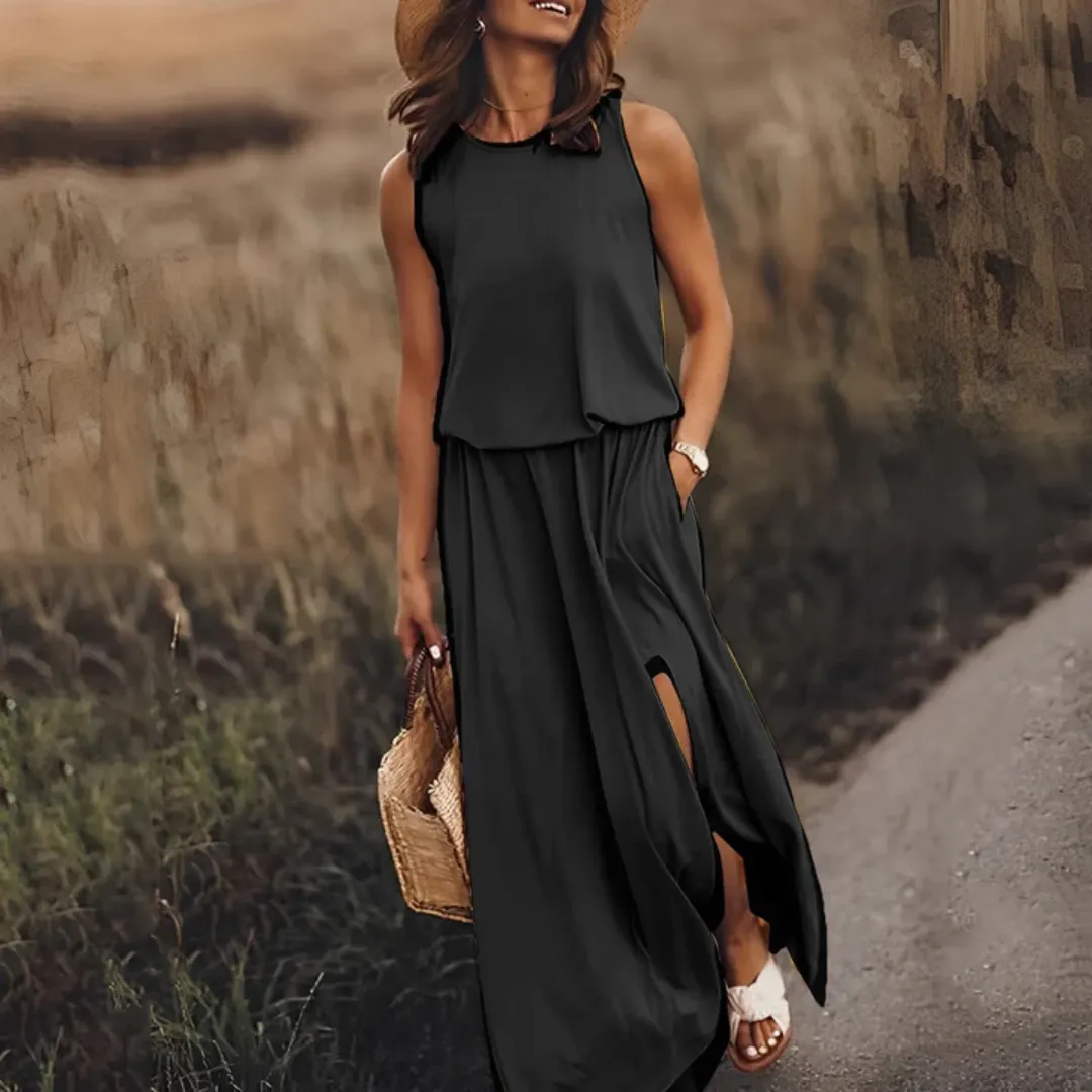 Women's Summer Vintage Beach Dress | Maxi