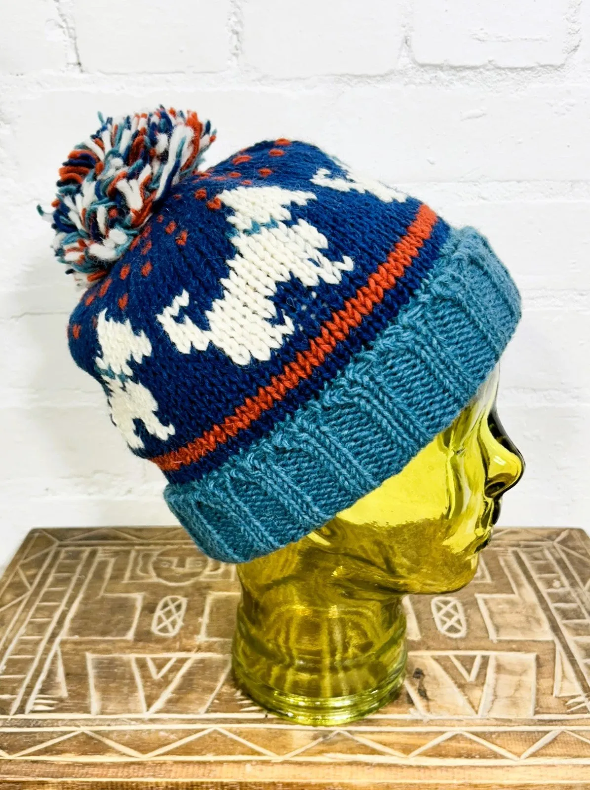 Wool Blue Dog Hat